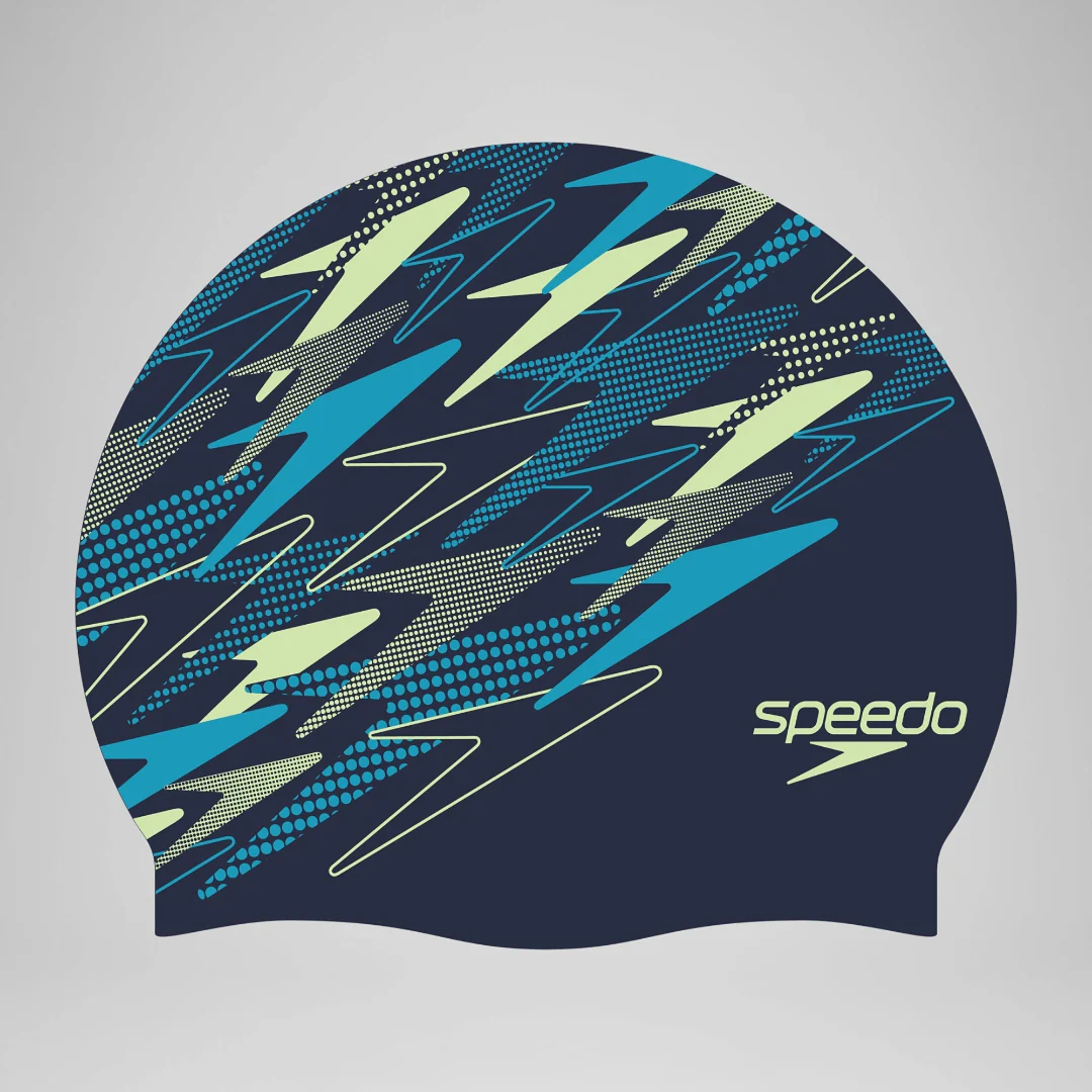 Speedo Printed Silicone Swim Cap - Image 5