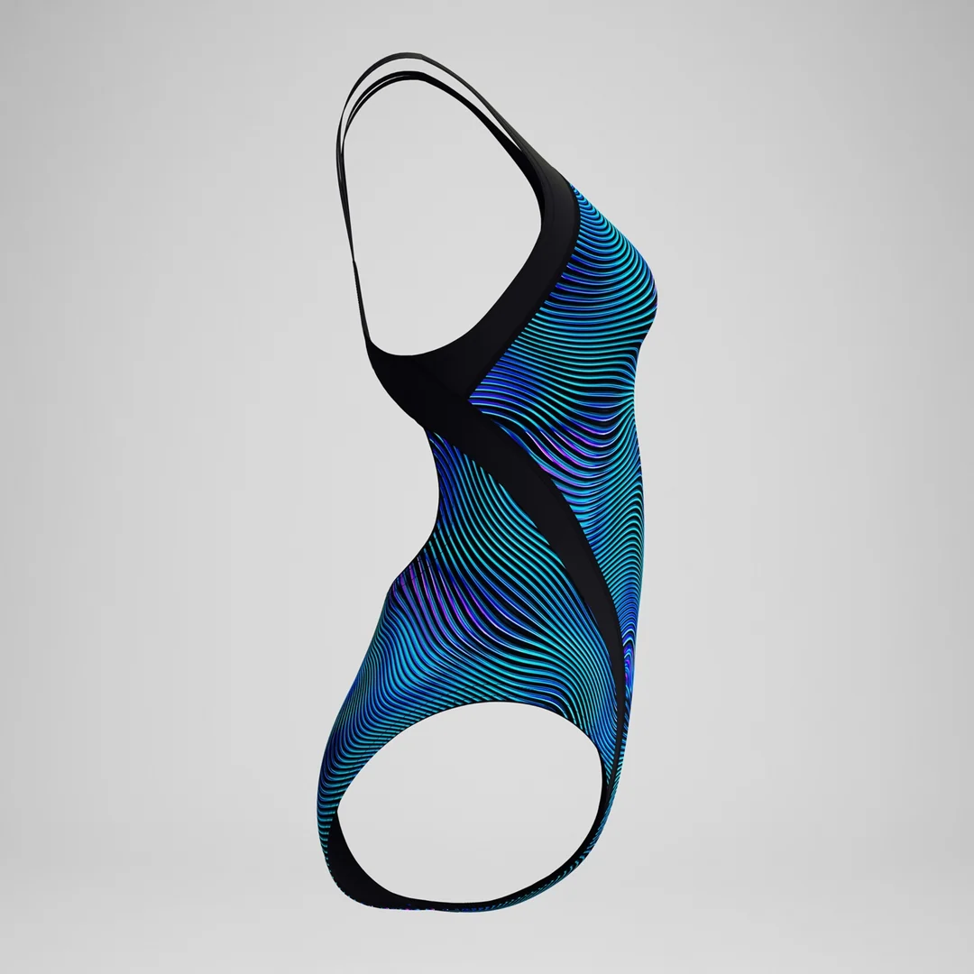 Speedo Women's Print Quantum Splice One Piece Swimsuit - Image 3