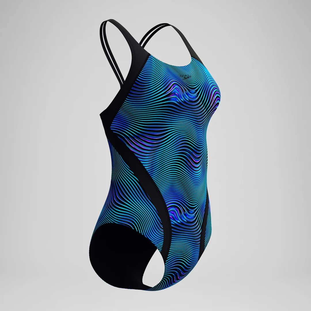 Speedo Women's Print Quantum Splice One Piece Swimsuit - Image 4