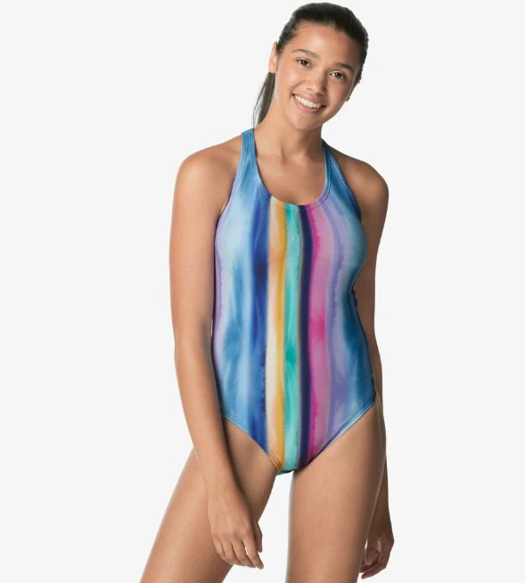 Speedo Women's Print Thin Strap One Piece Swimsuit - Image 2
