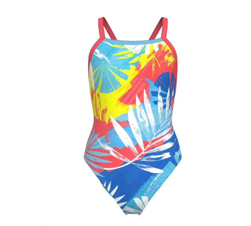 Speedo Women's Printed Propel Back One Piece Swimsuit