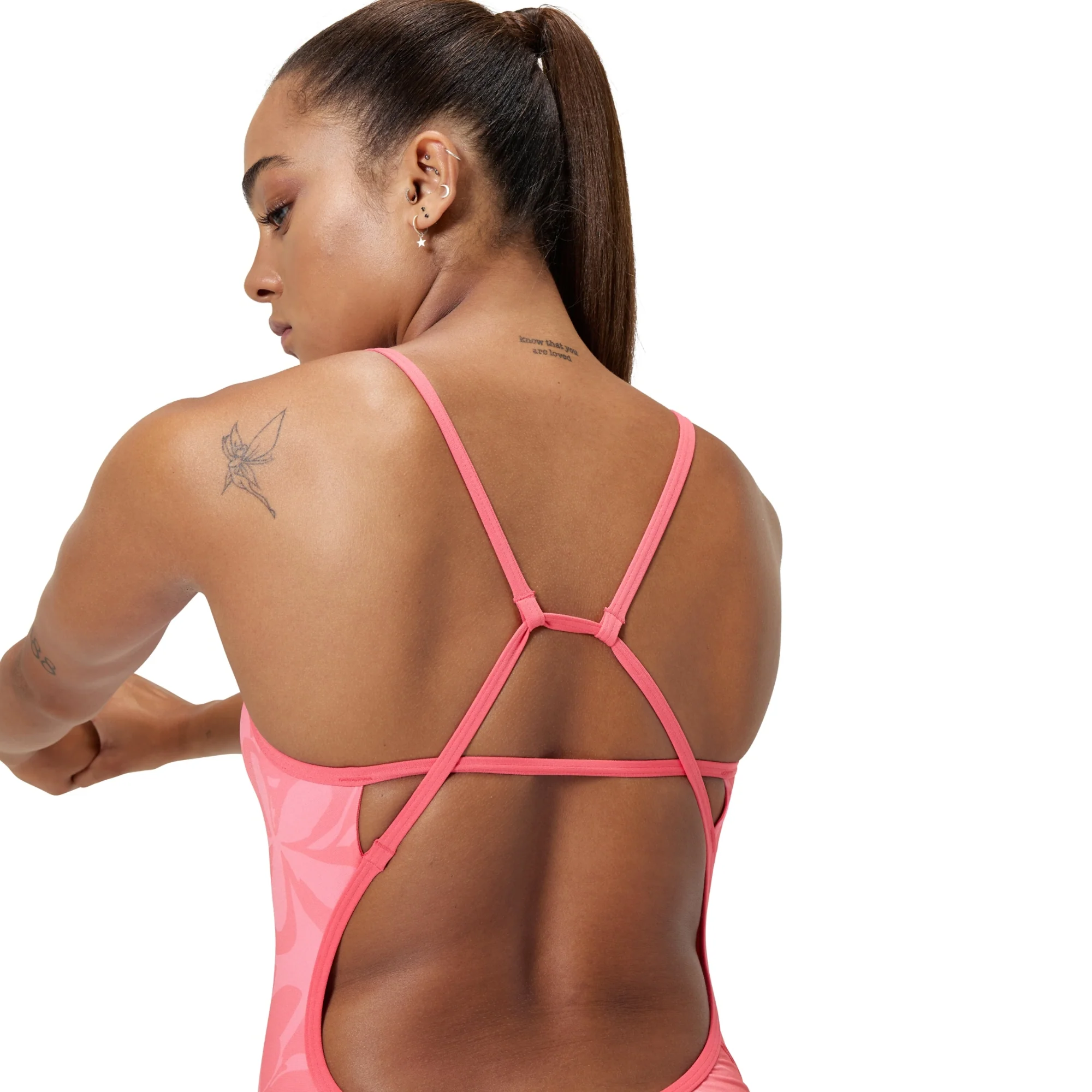 Speedo Women's Printed Tri Back One Piece Swimsuit - Image 3