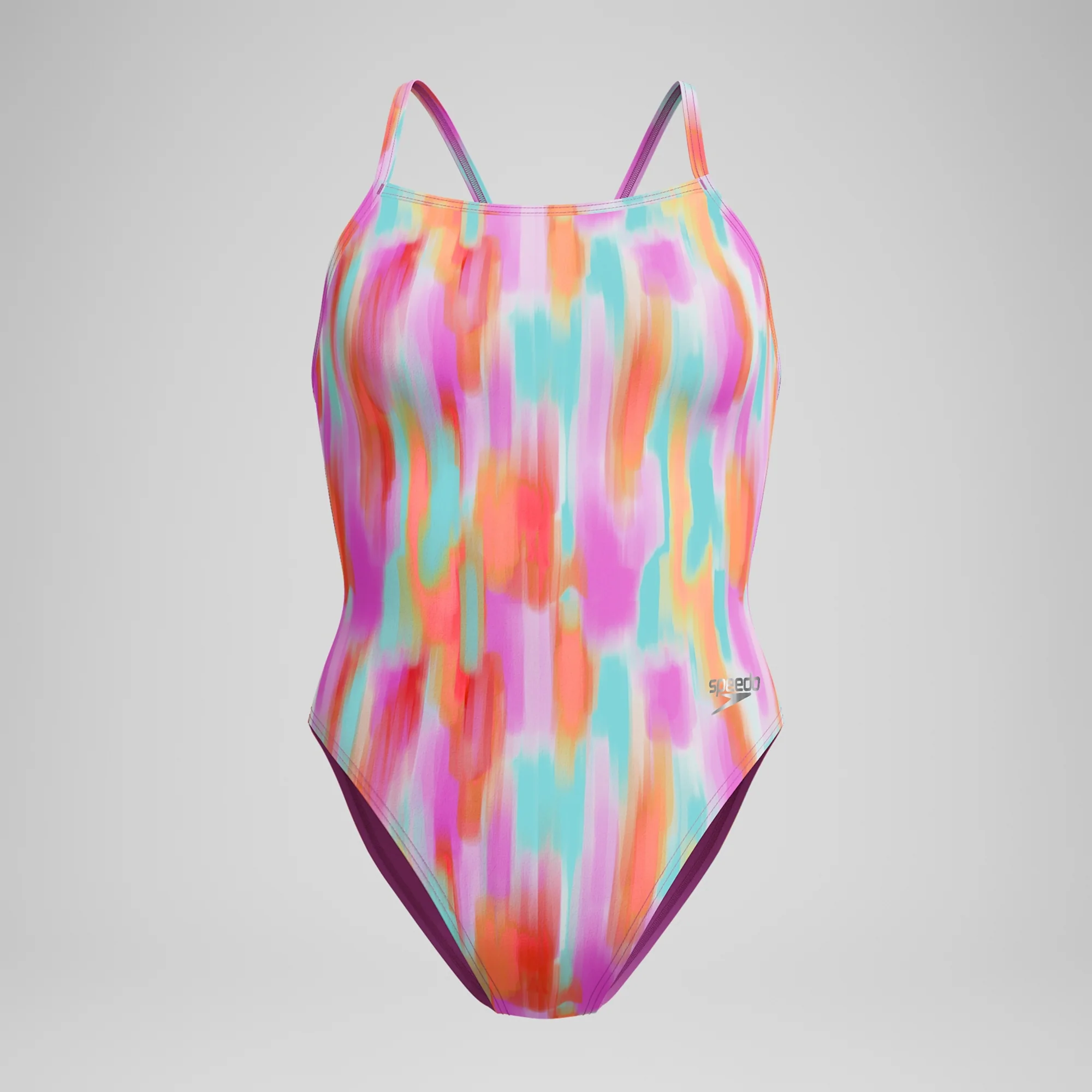 Speedo Women's Printed V-Back One Piece Swimsuit - Image 4
