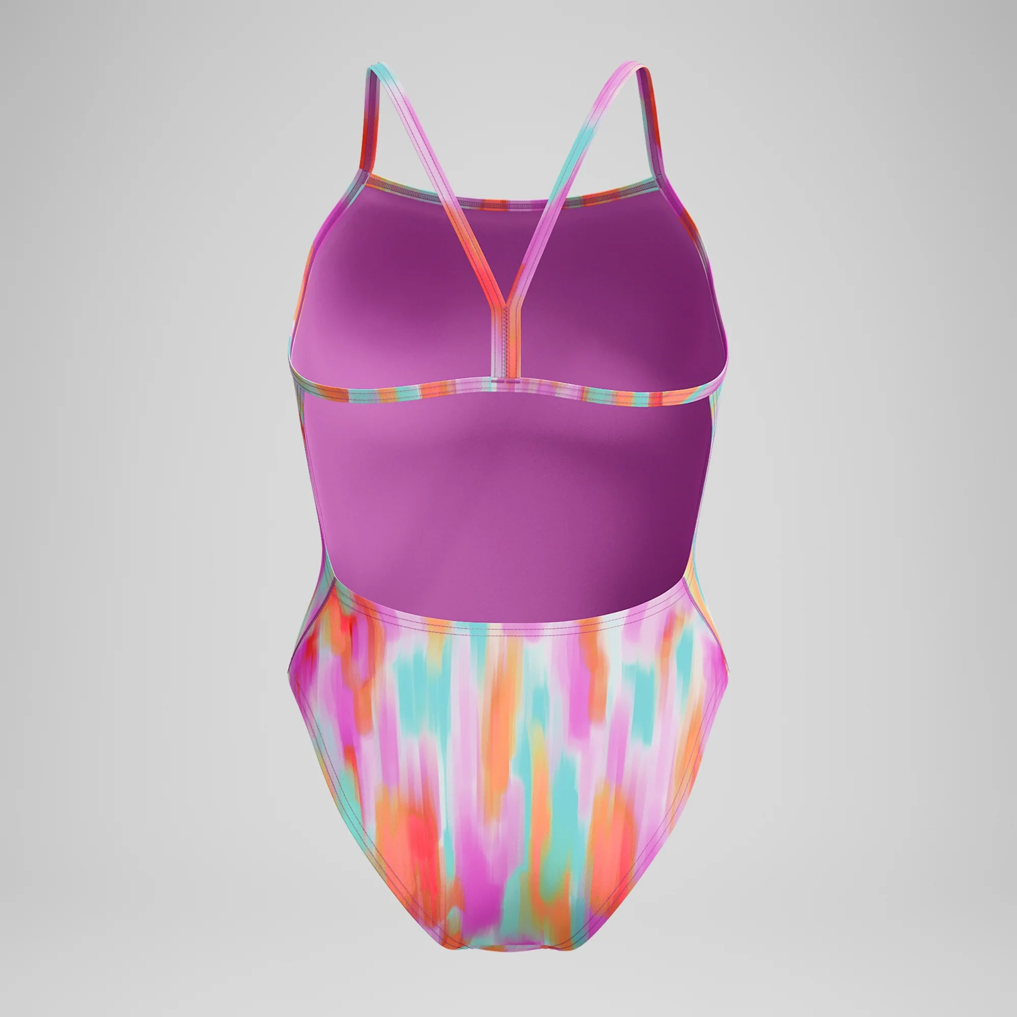 Speedo Women's Printed V-Back One Piece Swimsuit - Image 5