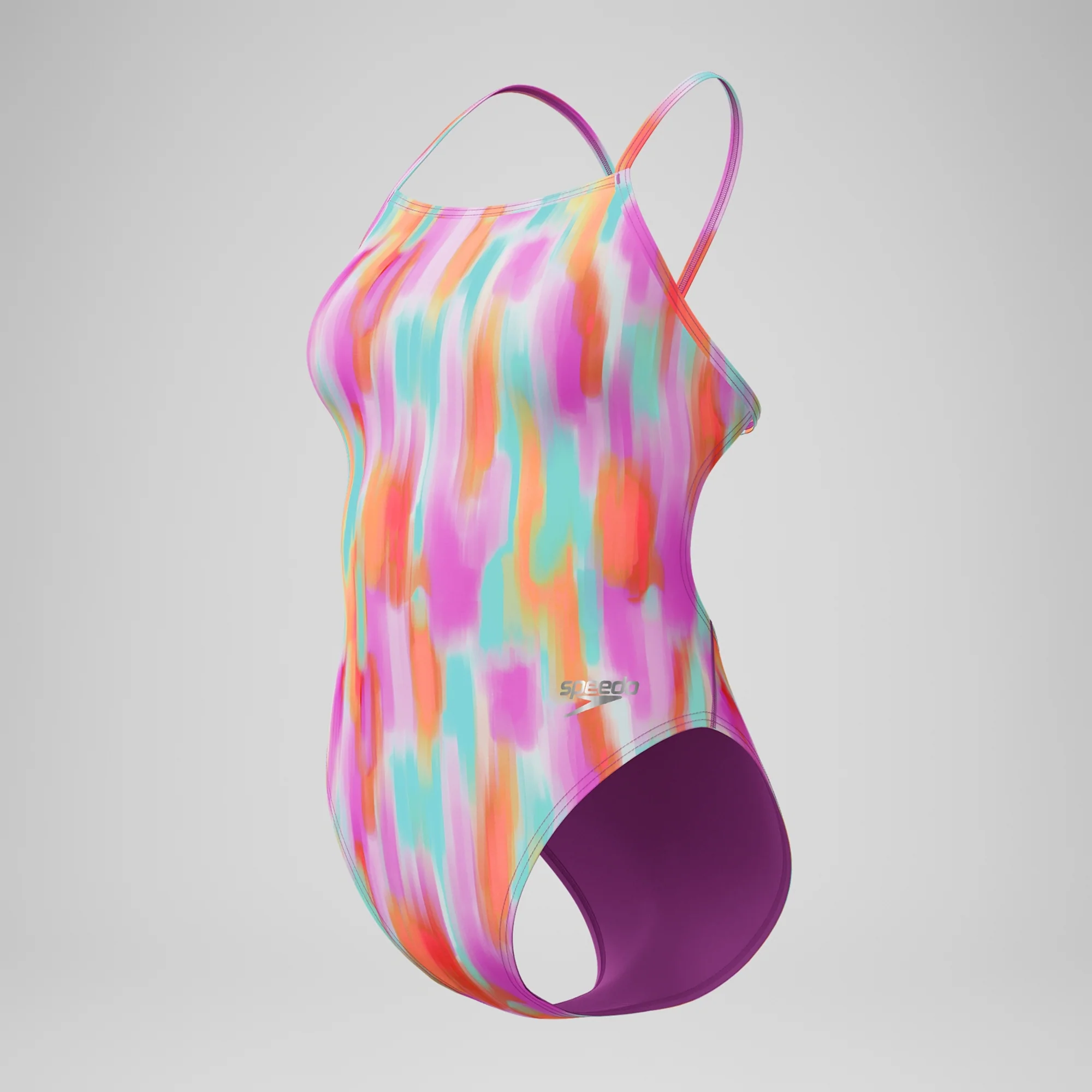 Speedo Women's Printed V-Back One Piece Swimsuit - Image 6