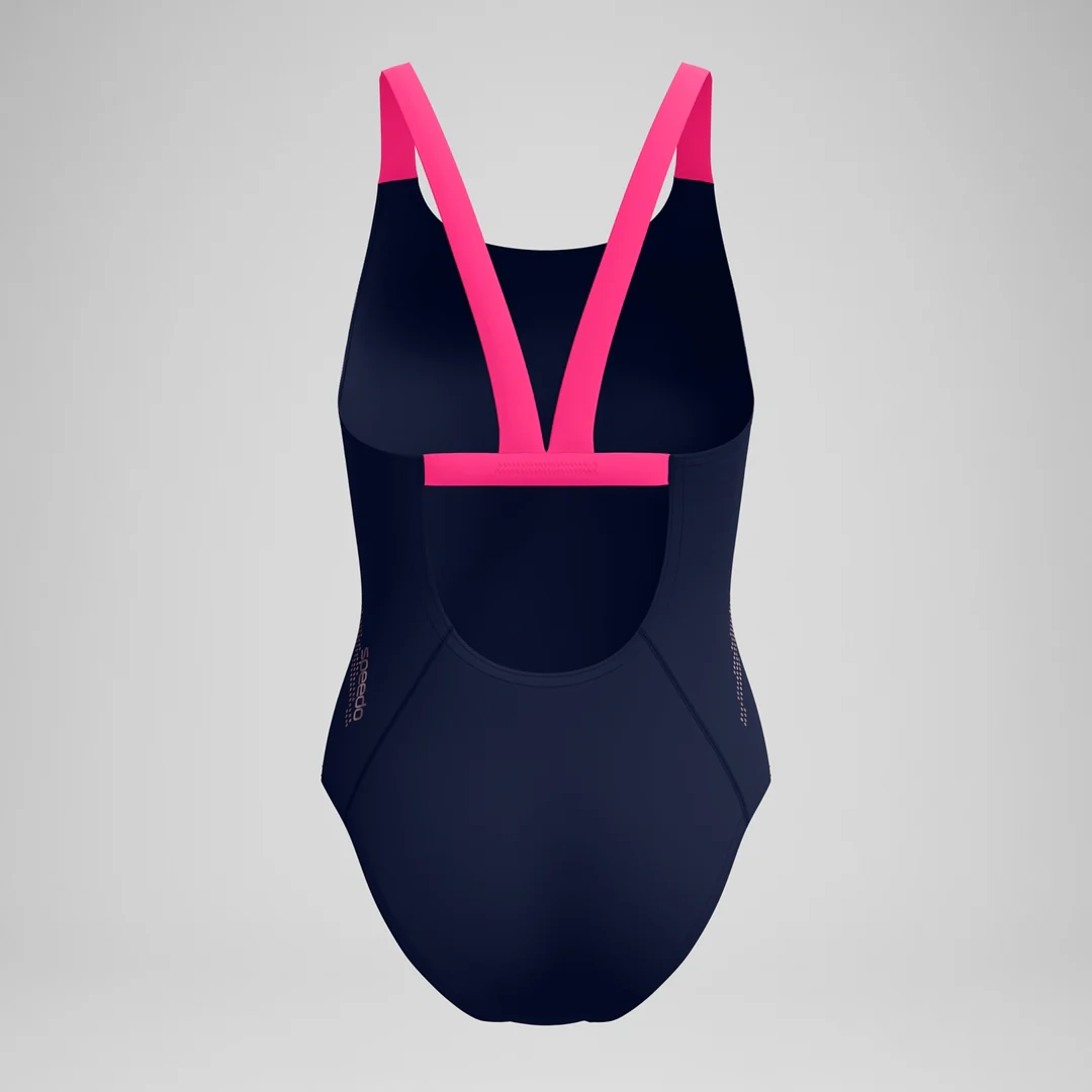 Speedo Women's Solid Boom Leaderback One Piece Swimsuit - Image 2