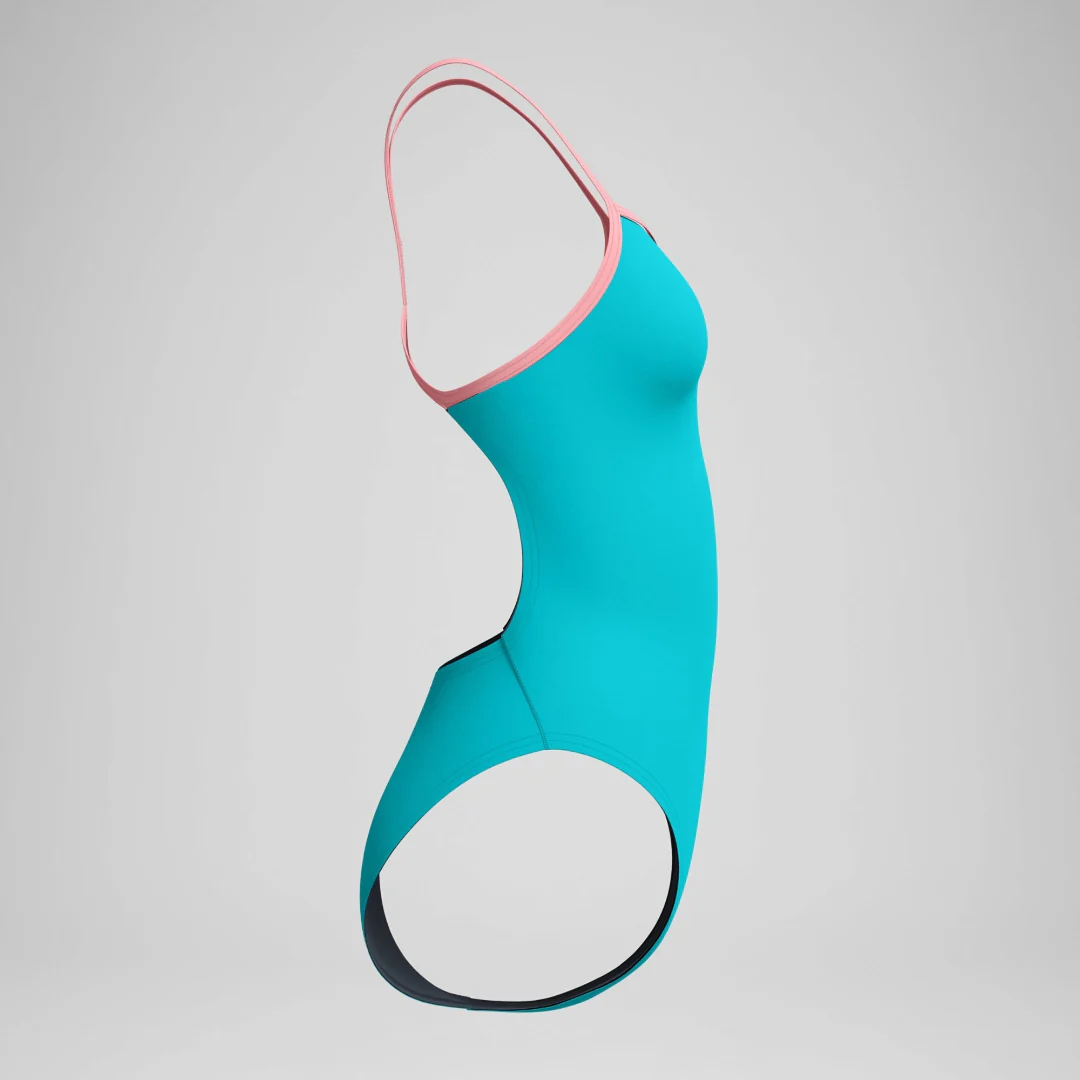 Speedo Women's Solid V-Back 2.0 One Piece Swimsuit - Image 3