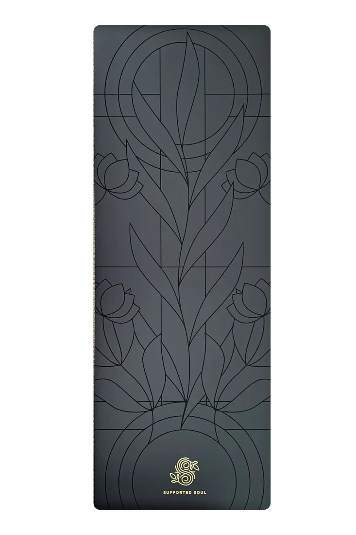 Supported Soul Pro Grip Organic Alignment 5mm Yoga Mat - Image 2