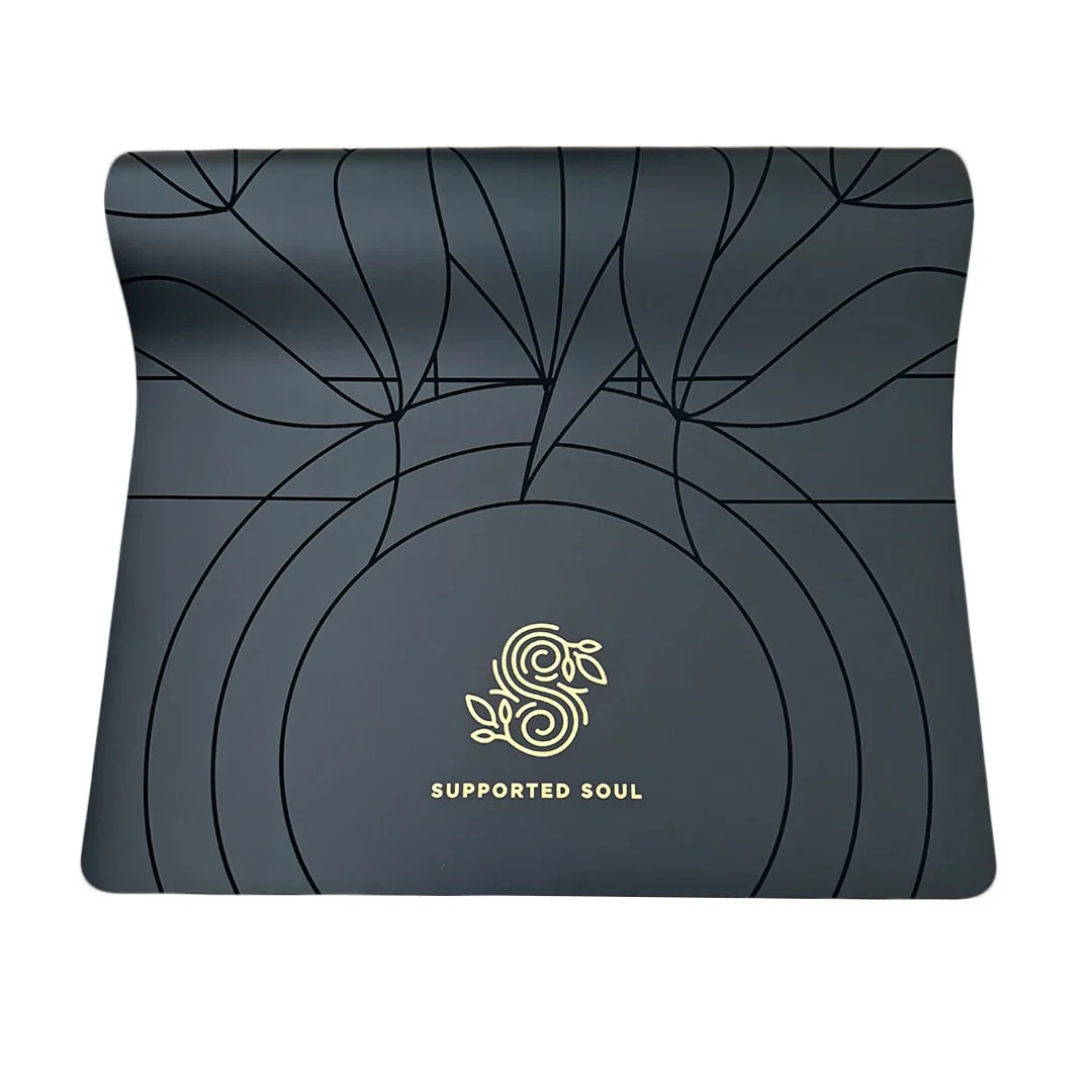 Supported Soul Pro Grip Organic Alignment 5mm Yoga Mat - Image 4
