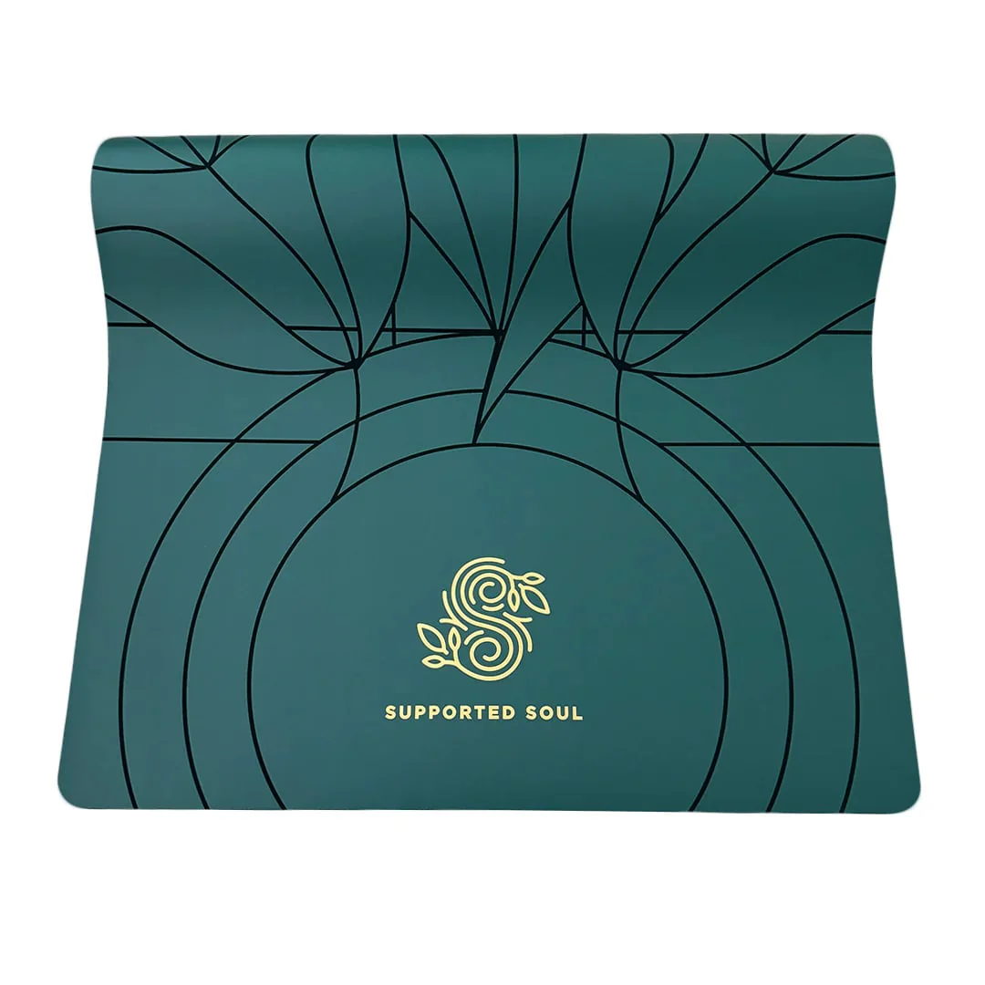 Supported Soul Pro Grip Organic Alignment 5mm Yoga Mat - Image 5