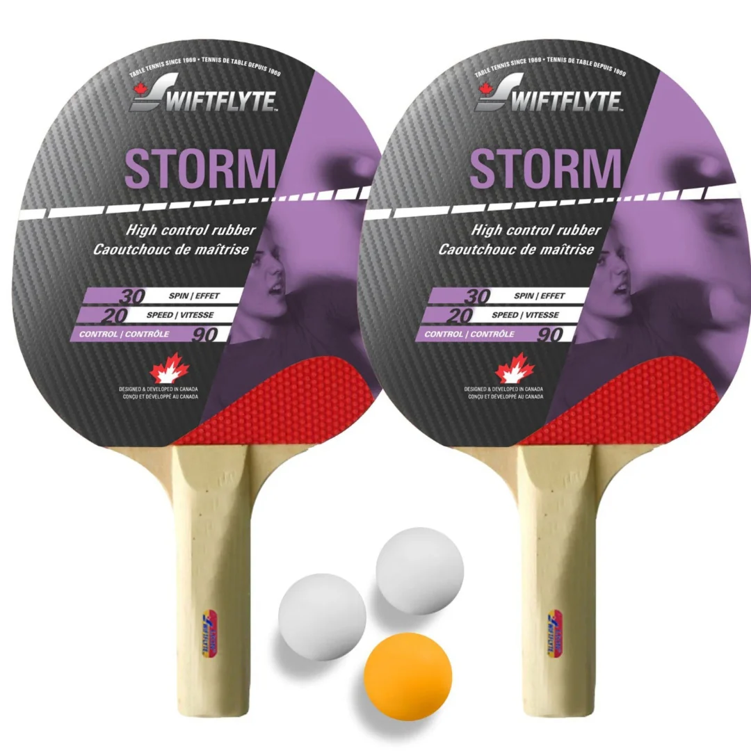 Swiftflyte Storm 2-Player Table Tennis Racket & Ball Set