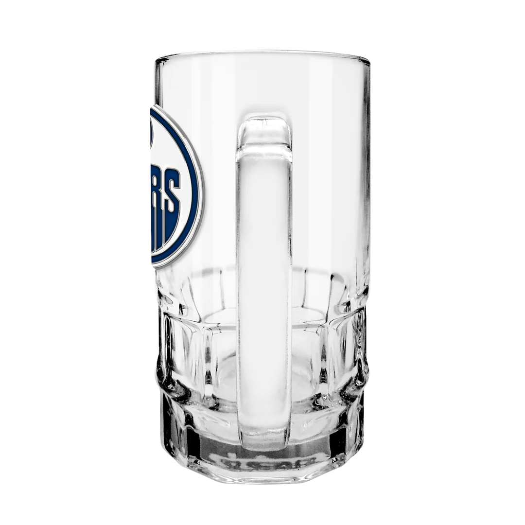 The Sports Vault NHL Edmonton Oilers Medallion Beer Stein Mug 18 oz - Image 4