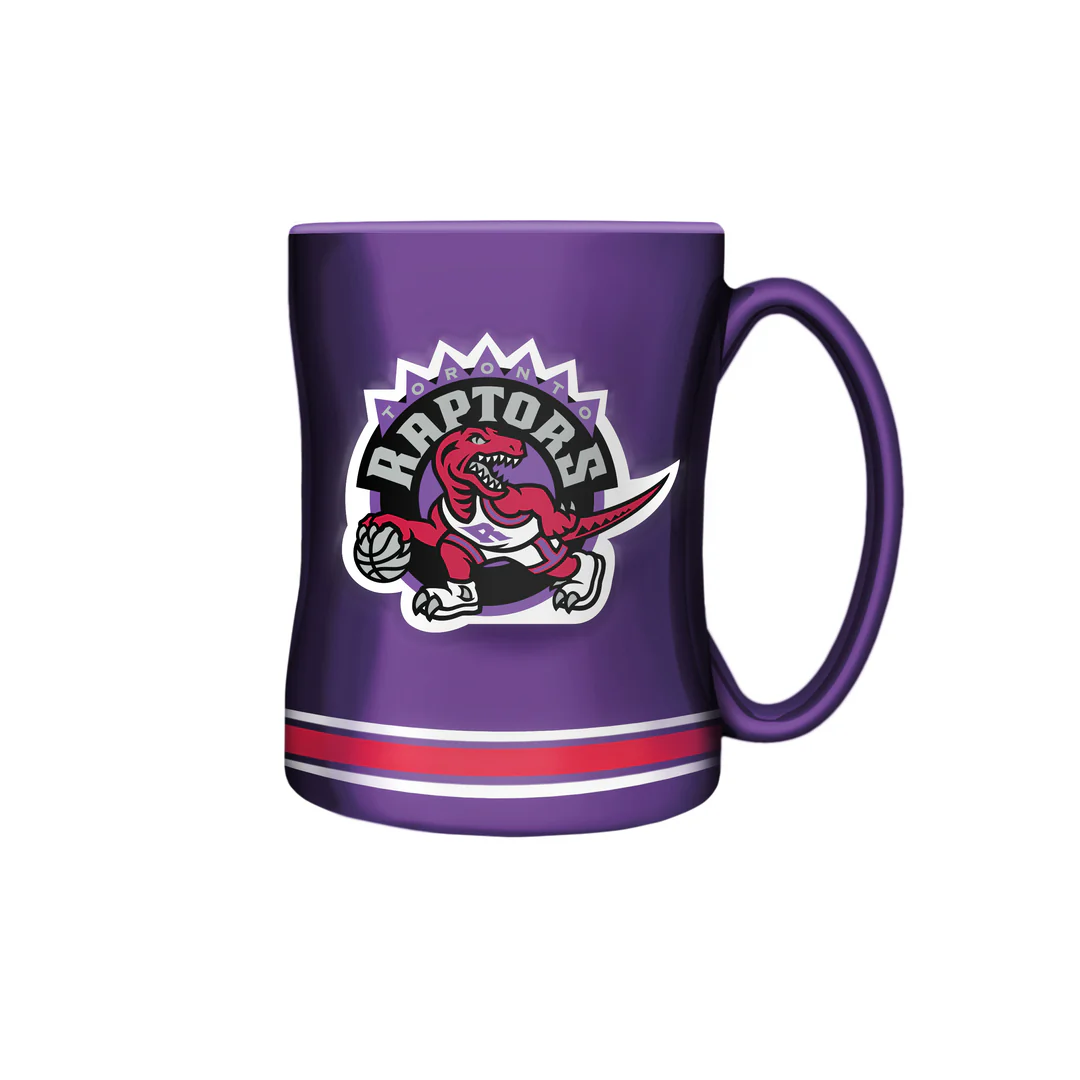 The Sports Vault NBA Toronto Raptors 14oz Hardwood Classic Sculpted Mug - Image 3