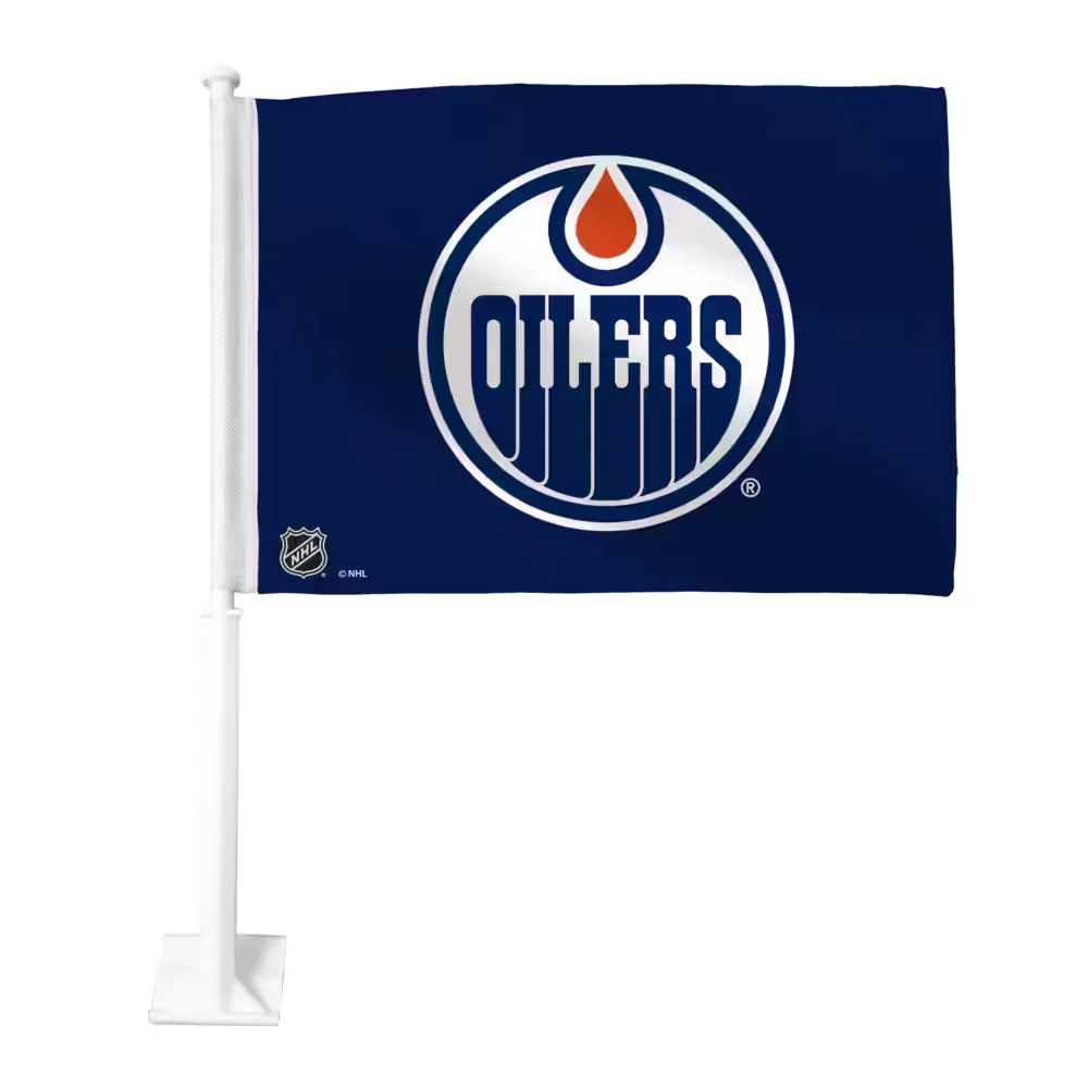 The Sports Vault NHL Edmonton Oilers 2-Sided Car Flag