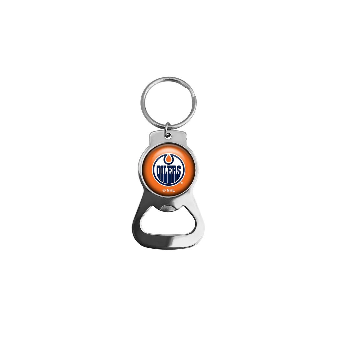The Sports Vault NHL Edmonton Oilers Bottle Opener Keychain
