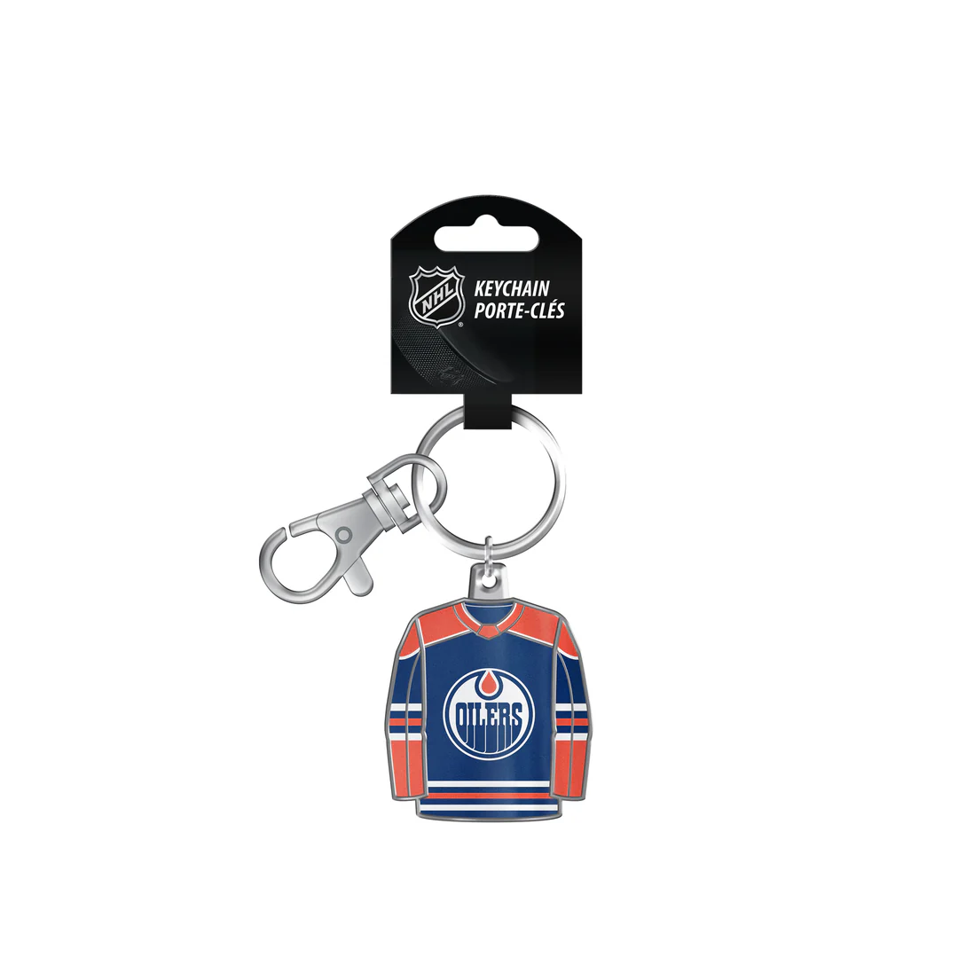 The Sports Vault NHL Edmonton Oilers Jersey Keychain - Image 2