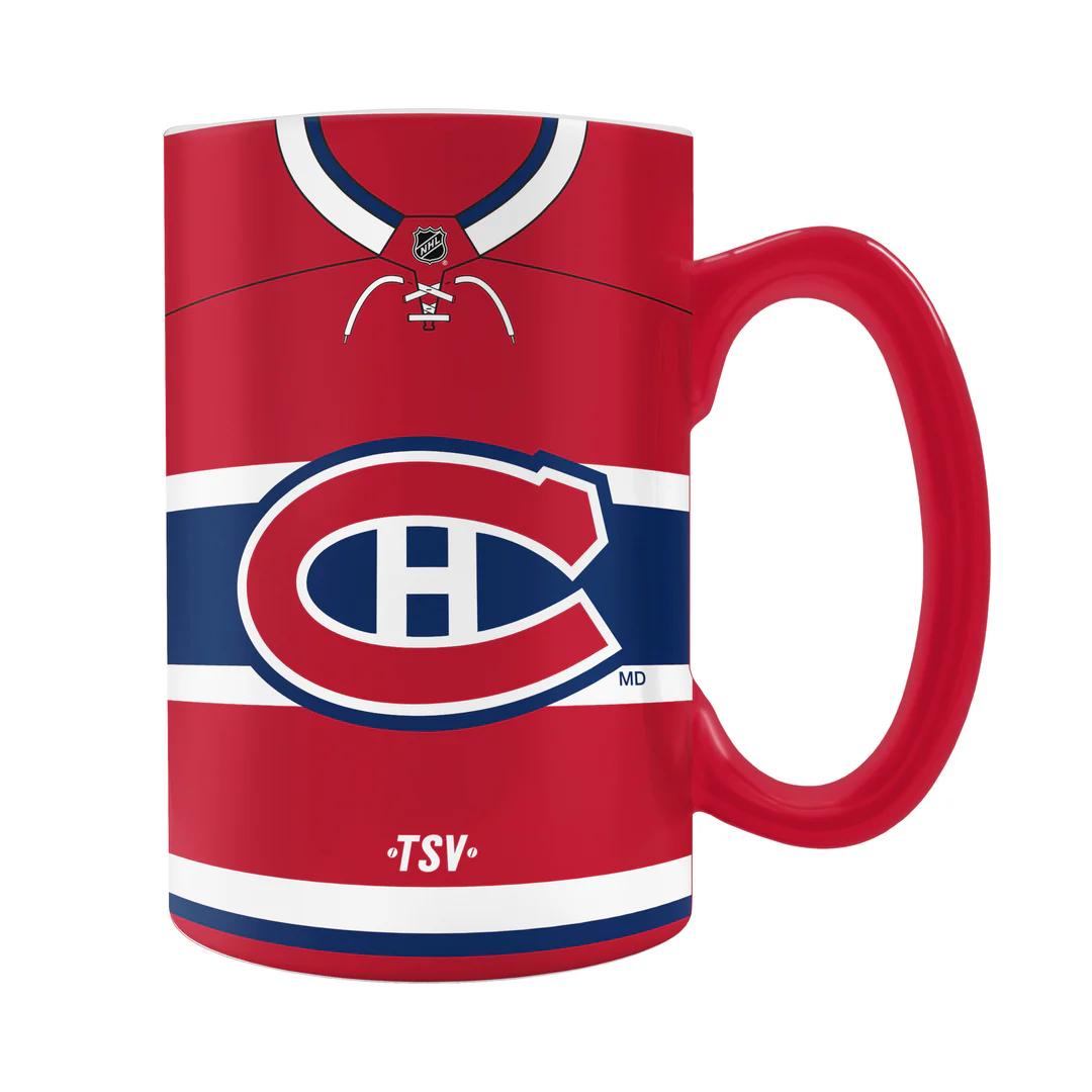 The Sports Vault NHL Montreal Canadiens Sculpted Jersey Mug 20oz - Image 3