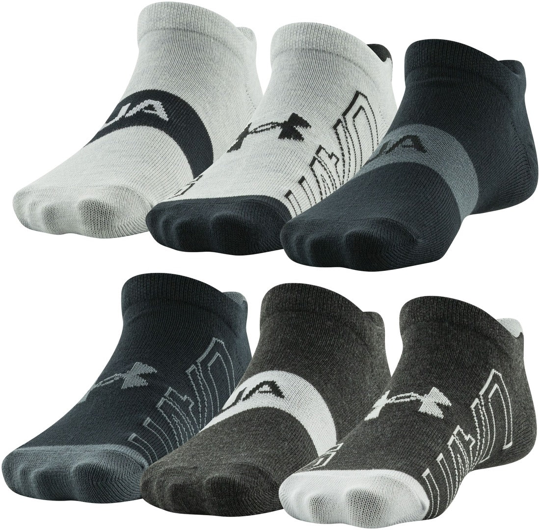 Under Armour Youth Essential No Show Sock 6-Pack - Image 2