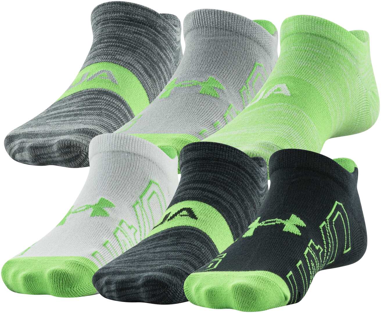 Under Armour Youth Essential No Show Sock 6-Pack - Image 4