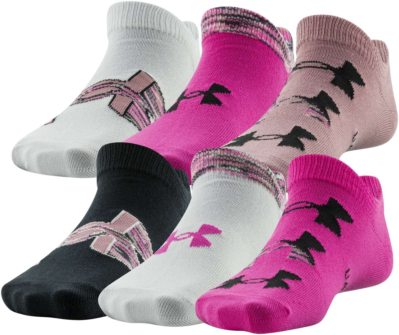 Under Armour Youth Essential No Show Sock 6-Pack - Image 6