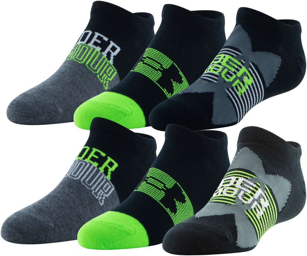 Under Armour Youth Essential No Show Sock 6-Pack - Image 8