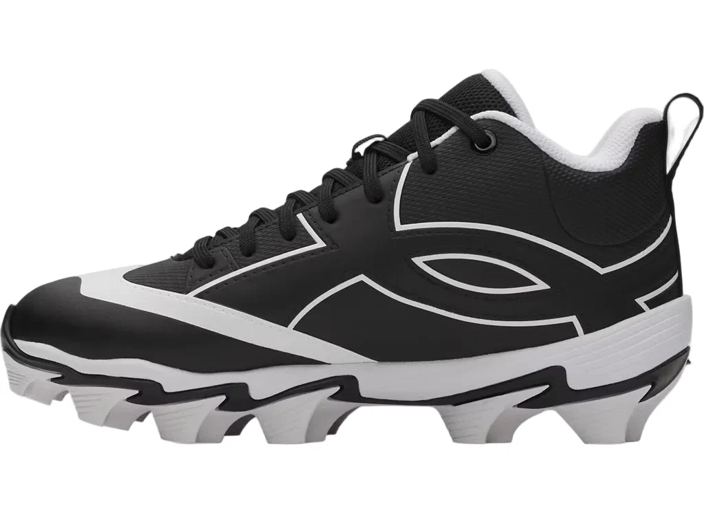 Under Armour Junior Leadoff Icon Mid RM Rubber Baseball Cleats - Image 2