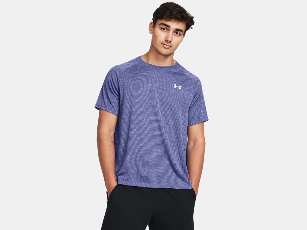 Under Armour Men's Tech Textured T-Shirt - Image 3