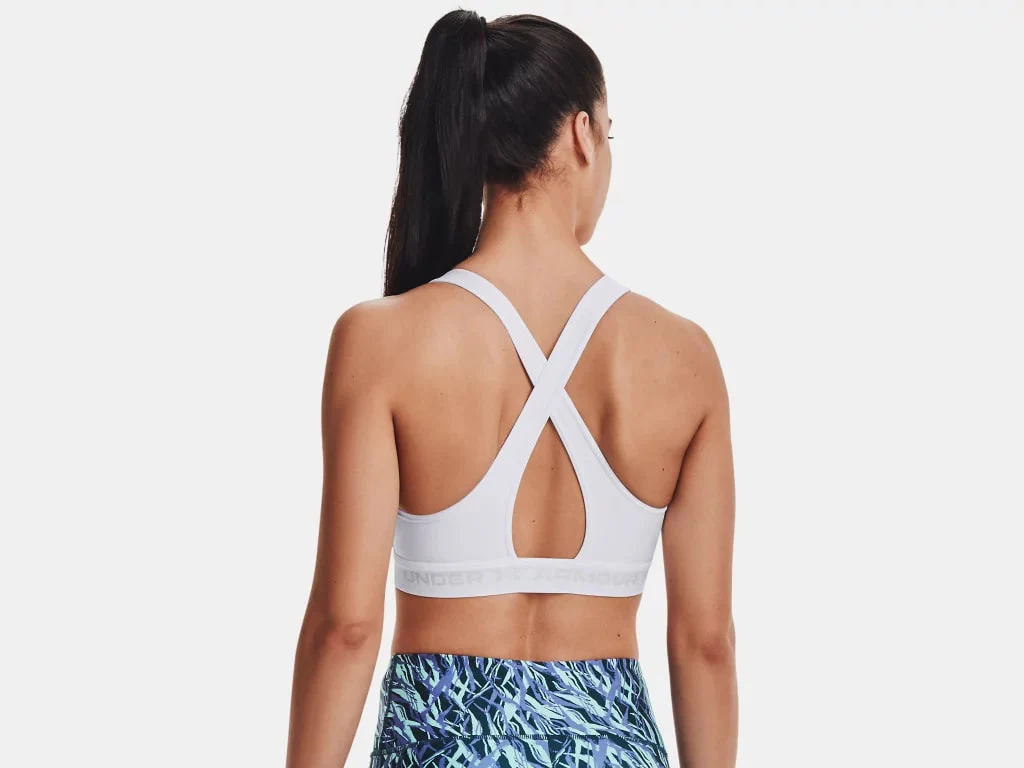 Under Armour Women's Crossback Mid Sports Bra - Image 4