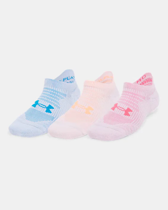 Under Armour Women's Play Up No Show Sock 3-Pack