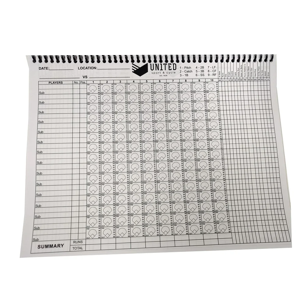 United Sport Baseball/Softball Scorebook - Image 3