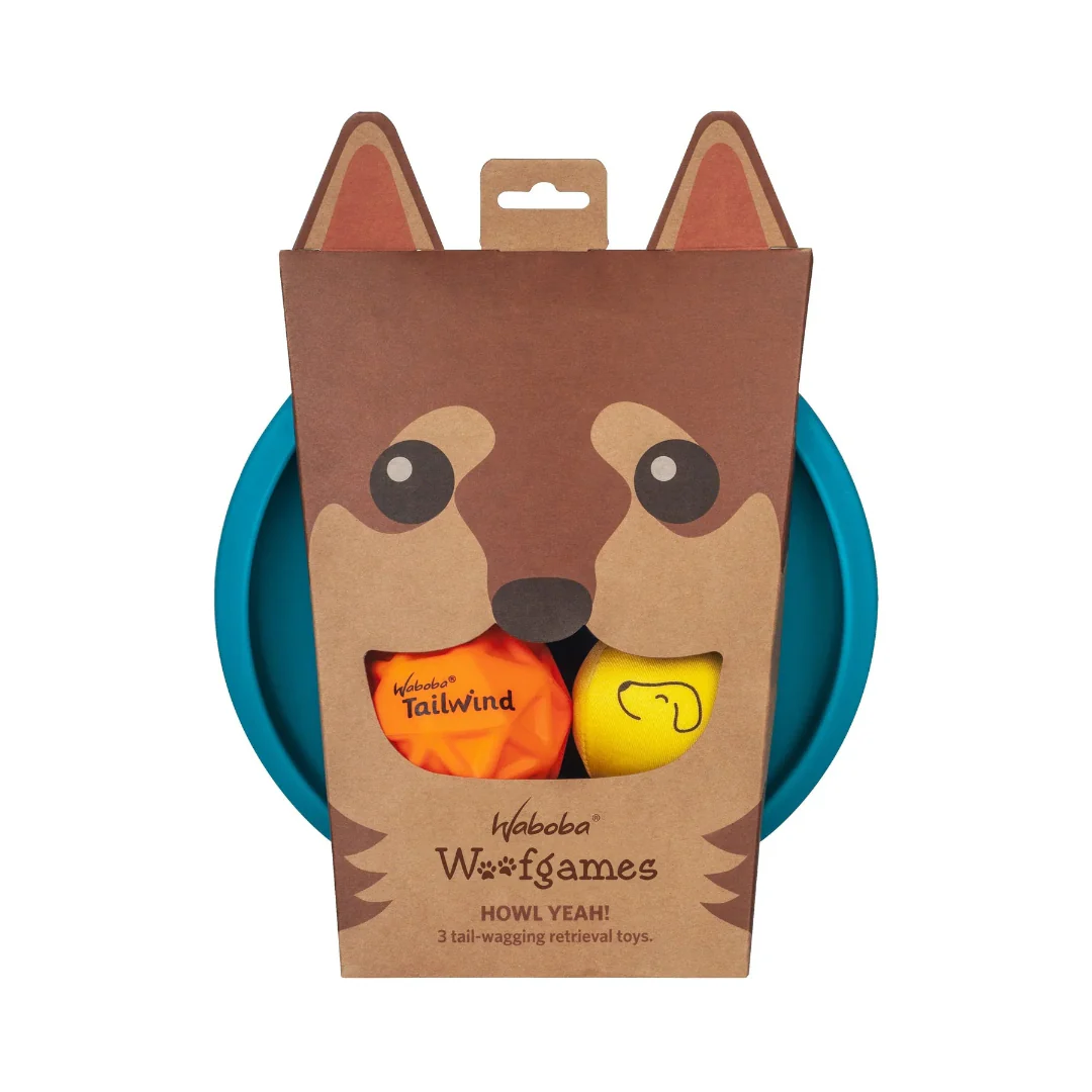 Waboba Woofgames 3-Pack Dog Retrieval Toys