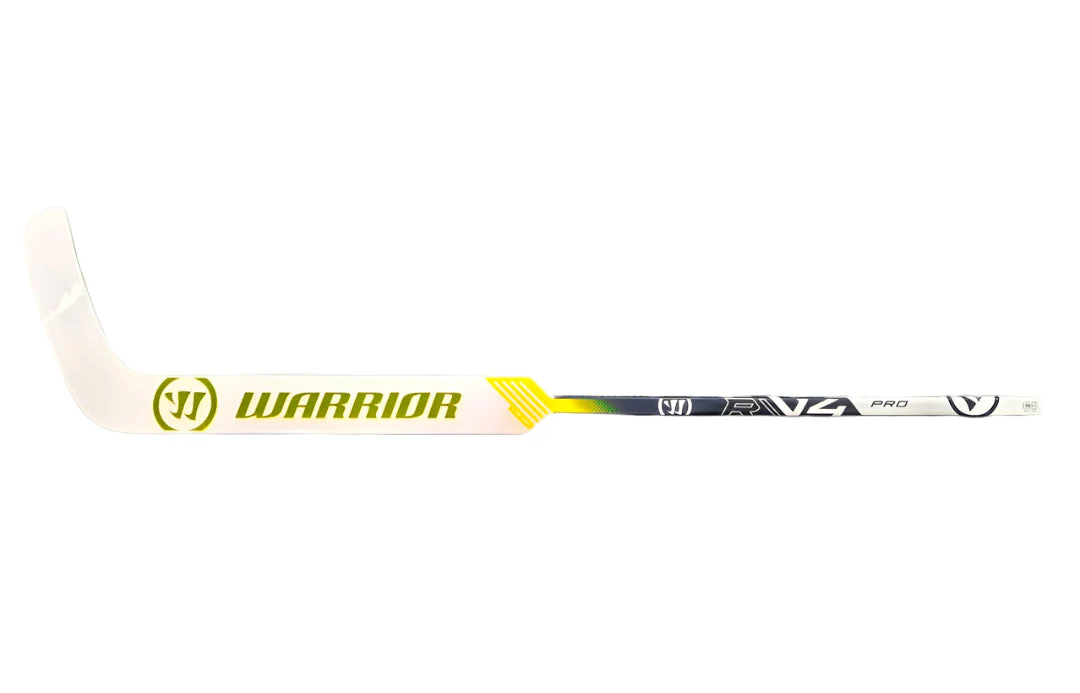 Warrior Senior V4 Pro White/Navy/Gold Hockey Goalie Stick - Image 2
