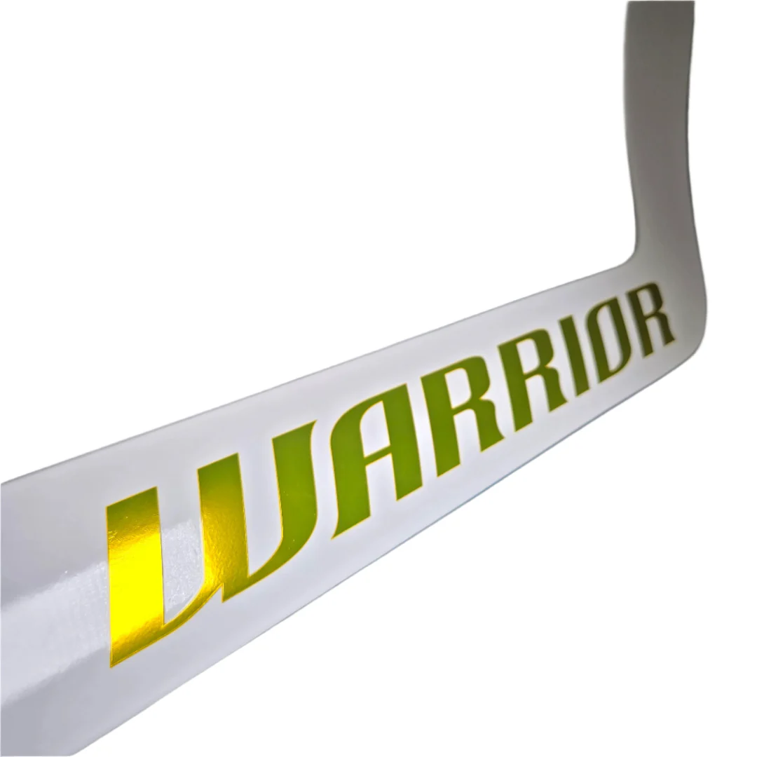 Warrior Senior V4 RTL Custom White/Navy/Gold Hockey Goalie Stick - Image 3