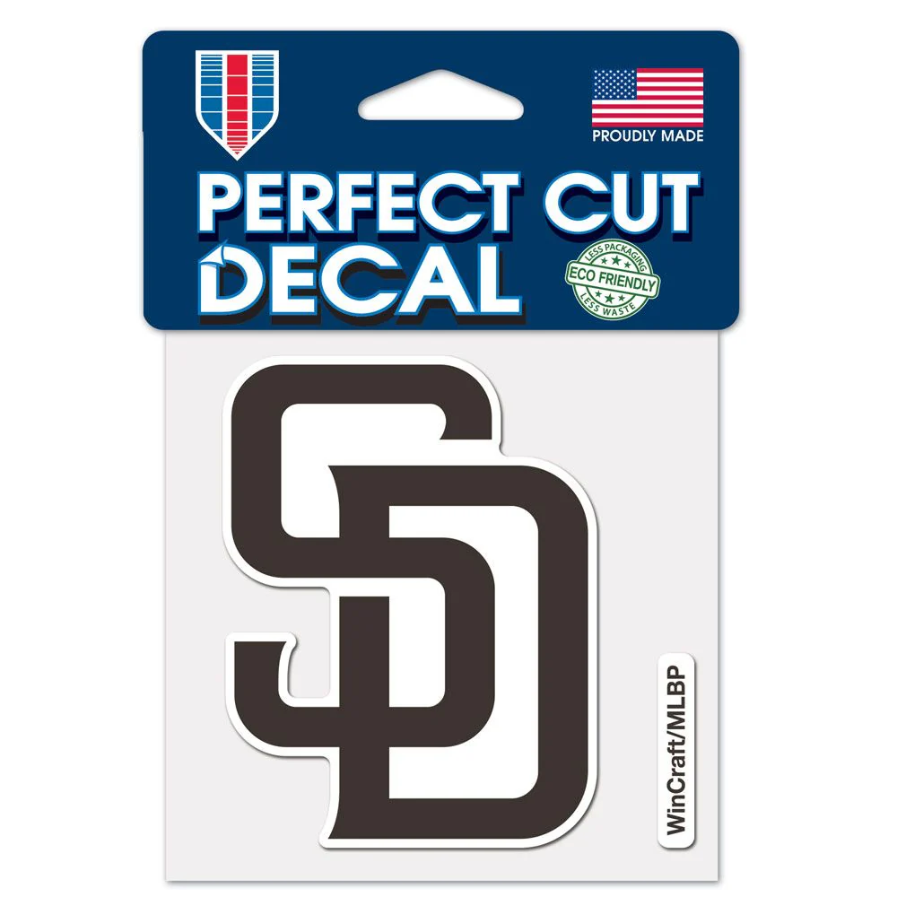 Wincraft MLB San Diego Padres 4"x4" Perfect Cut Decal