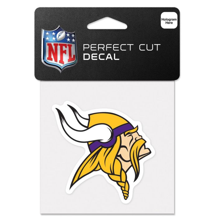 Wincraft NFL Minnesota Vikings 4"x4" Perfect Cut Decal