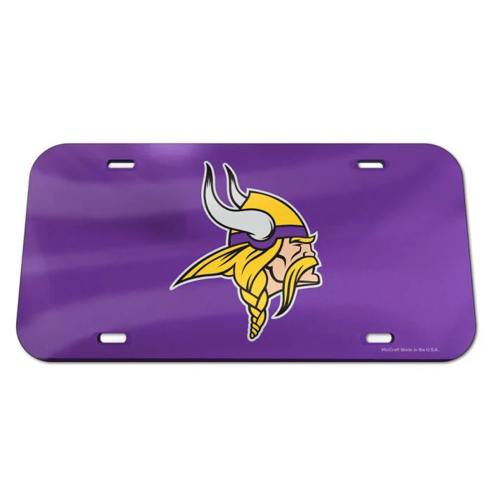 Wincraft NFL Minnesota Vikings Acrylic License Plate