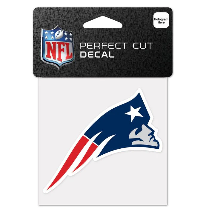 Wincraft NFL New England Patriots 4"x4" Perfect Cut Decal