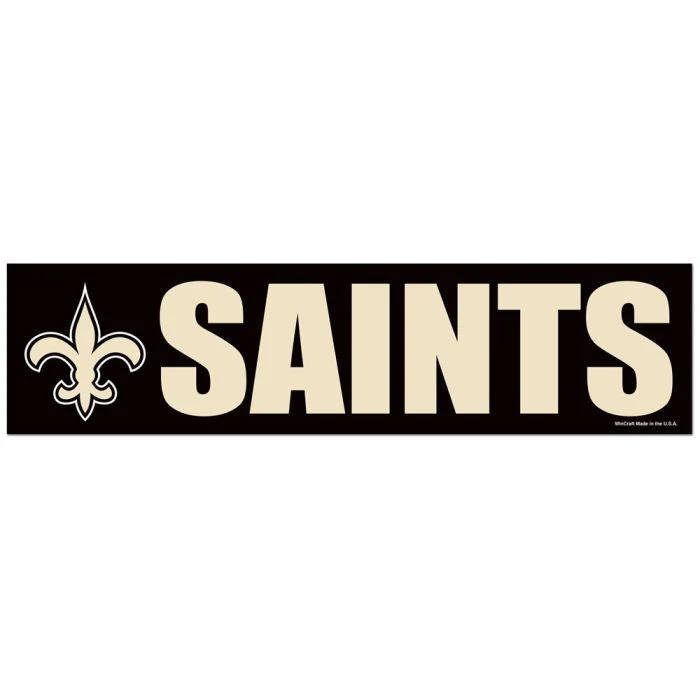 Wincraft NFL New Orleans Saints 3"x12" Bumper Strip