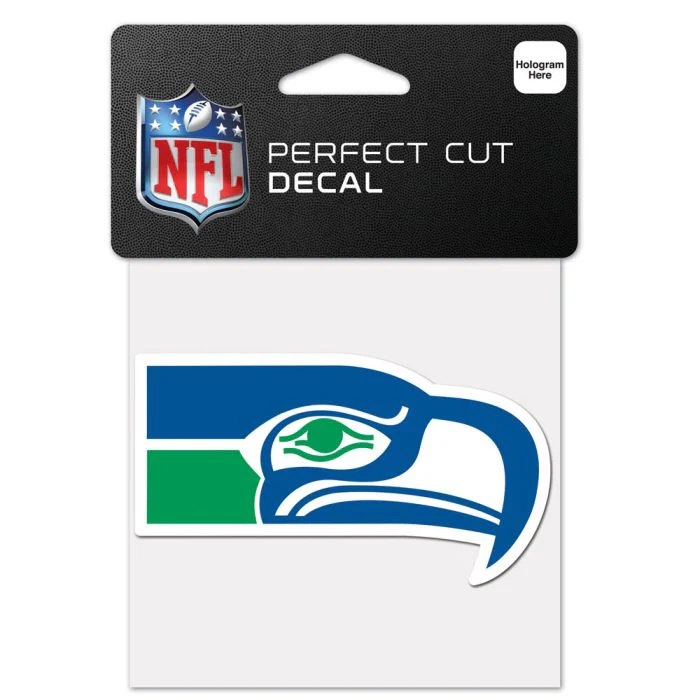 Wincraft NFL Seattle Seahawks 4"x4" Perfect Cut Decal